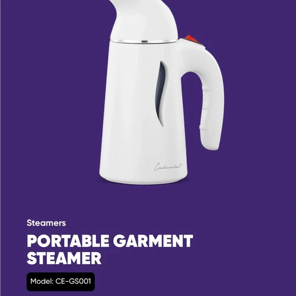 NEW Continental Compact Portable Handheld Garment Steamer Clothing Care 150ml - Picture 3 of 10